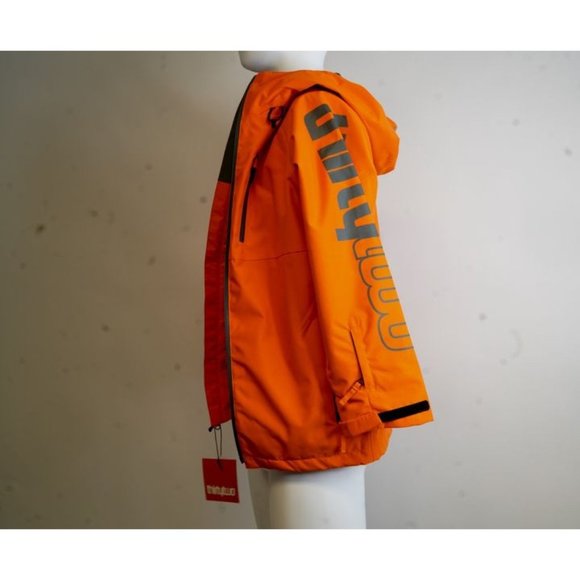 ThirtyTwo Boys Orange Grasser Waterproof Insulated Snowboarding Jacket Size M - Picture 4 of 7